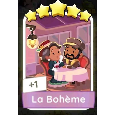 #ad Monopoly Go La Boheme ⭐️⭐️⭐️⭐️⭐️ 5 Star Stickers ⚡️Fast Delivery $6.00