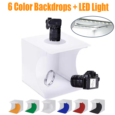 #ad Portable Foldable LED Mini Photo Light Box Photography Studio for Mobile amp;Camera $26.84