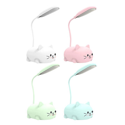 #ad Mini Cat USB Lamp LED Cute Animal Night Light Rechargeable Table Lamp Bedside $13.69