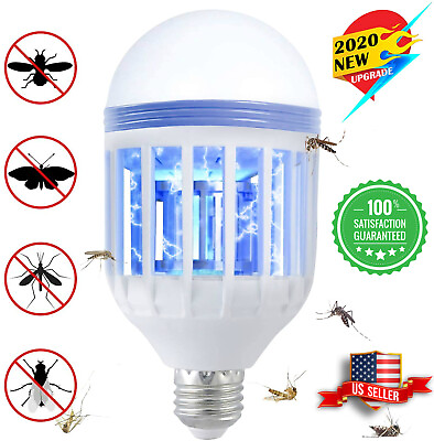 #ad Bug Zapper Light Bulb Mosquito Lamp LED Fly Trap Killer Indoor Outdoor Insect US $8.49