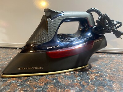 #ad CHI Steam Iron for Clothes with Titanium Infused Ceramic Soleplate 1700 Watt $34.95