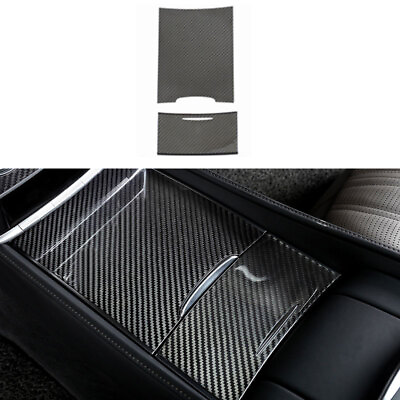 #ad For Benz S Class W222 2014 2015 2020 Dry Carbon Fiber Rear Panel Cover Trim 2PCS $359.35