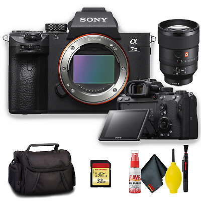 #ad Sony Alpha a7 III Mirrorless Digital Camera with 135mm f 1.8 Lens Kit $3139.95