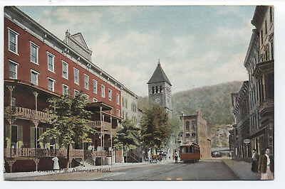 #ad c1910 American Hotel Mauch Chunk PA postcard s.5034 $5.00