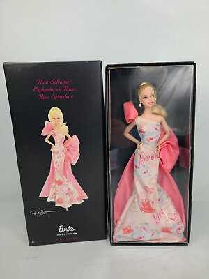 #ad NEW Barbie Collector Pink Label #T4349 Rose Splendor Doll Gown By Robert Best $39.97