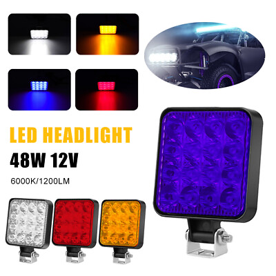 #ad 12V Car LED Light Bar Headlight 48W Off Road Work Light LED Spot Light Car Truck $14.21