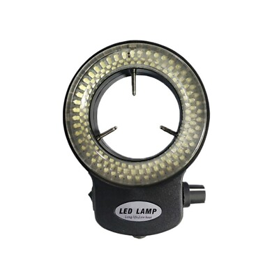 #ad 144 lamp microscope LED ring light source adjustable LED Ring Light with Adapter $14.76