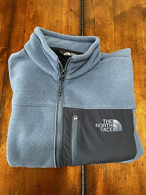 #ad Vintage 90s The North Face Full Zip Blue Fleece Jacket Size S TNF Made In USA $34.88