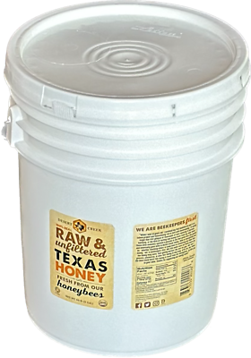 #ad 5 Gallon 60lb Raw Unfiltered Texas Honey from Desert Creek. Gluten Free $289.99