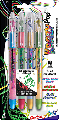 #ad Arts Krazy Pop Iridescent Gel Pen 1.0Mm Bold Line Assorted Ink Xc Bd Cp Dg $14.83