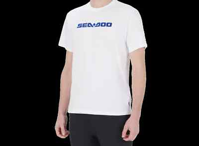 #ad Sea Doo Signature Men#x27;s T Shirt White Lava Red Turquoise Magnesium $24.99