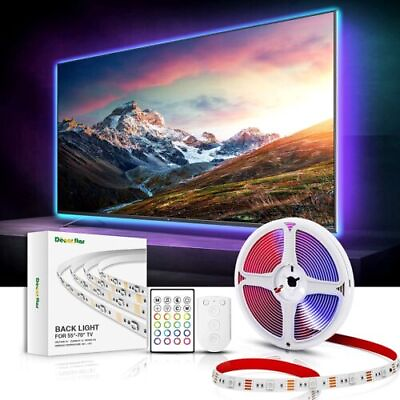 #ad TV LED Backlights LED Lights for TV 14.5ft Strips Sync to Music 32 Colors 55#x27;#x27; $16.99