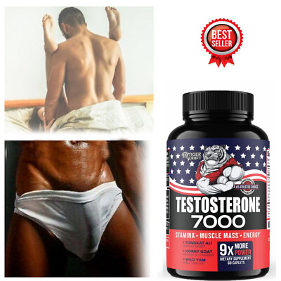 #ad Men#x27;s Health 60 Caps Testosteron Booster for Men Build Energy Muscle $14.82