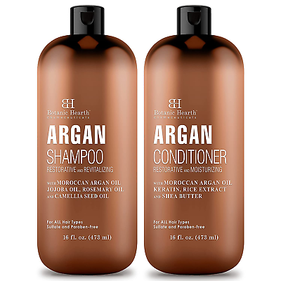 #ad Argan Oil Shampoo and Conditioner Set with Keratin Restorative amp; Moisturizing $34.99