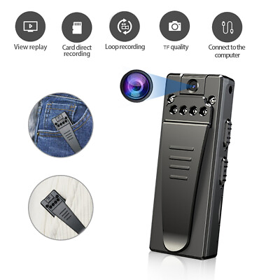 #ad 1080P FHD Mini Body Camera Video Recorder Wearable Portable DVR IR Night Camera $19.99