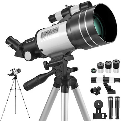 #ad Professional Astronomical Telescope with High Tripod Lunar Mirror HD Viewing $54.85