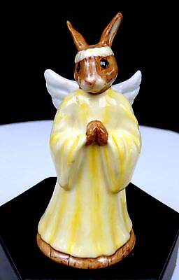 #ad ROYAL DOULTON #DB196 ANGEL YELLOW ROBE WHITE WINGS 3 7 8quot; BUNNYKINS FIGURINE $42.47