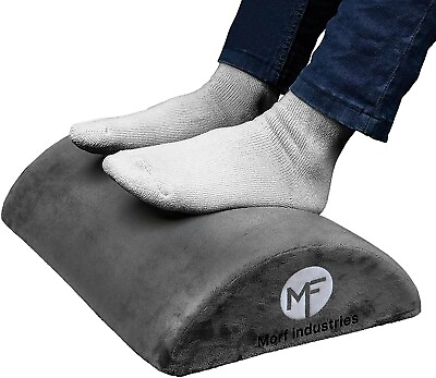 #ad Ergonomic Foam Foot Rest Under Desk Comfort Cushion Non Slip Bottom Gray USA $16.93