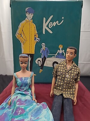 #ad VINTAGE 1962 BARBIE KEN AND MUCH CARRYING CASE amp; MORE SEE PICTURES $249.99