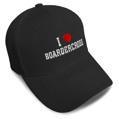 #ad Baseball Cap I Love Boardercross Red Heart Sports Lovers Boardercross Lovers $19.99