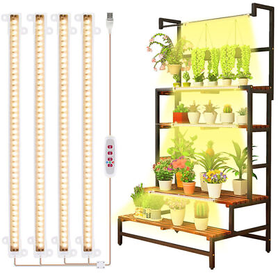 #ad LED Grow Light Tube Strip Full Spectrum Lamp For Indoor Plant Flower Veg Growing $19.99