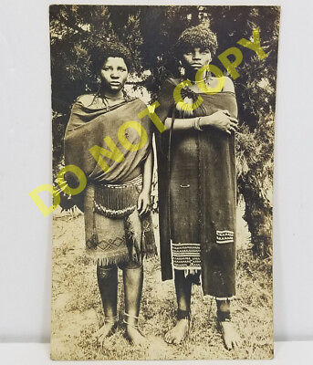 #ad RPPC Aboriginal Native Australian Girls Aborigines Real Photo Postcard Vintage $39.95