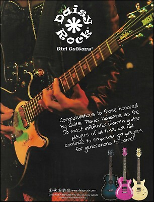 #ad Daisy Rock Girl Guitars 2017 advertisement 8 x 11 color guitar ad print $4.45