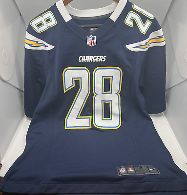 #ad NIKE LA Chargers Melvin Gordon MENS Jersey #28 NFL SMALL On Field $32.99