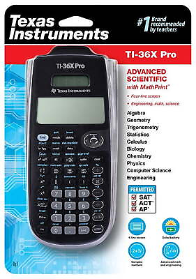 #ad Texas Instruments TI 36X Pro Four line Scientific Calculator High School Math $19.17