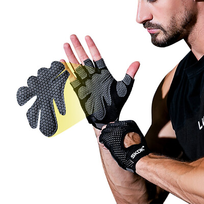 #ad Weight Lifting Gloves Gym Workout Gloves Support for Powerlifting Cross Training $12.95