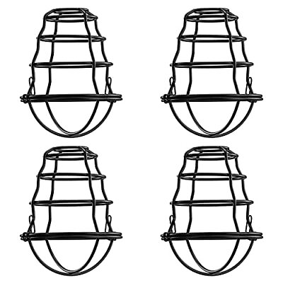 #ad Industrial Light Bulb Cage 4 Pack DIY Vintage Style Light Cage for Pendant Ligh $41.31