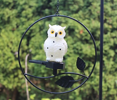 #ad Solar Bird Owl LED Light Hanging Wind Chime Outdoor Landscape Garden Patio Decor $10.80
