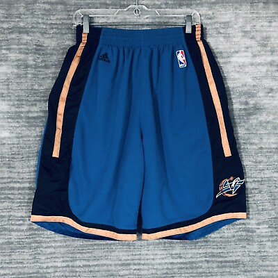 #ad Adidas Washington Wizards Shorts Men#x27;s Medium M Blue Vintage Basketball Gym $39.99
