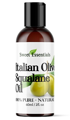 #ad 100% Pure Olive Squalane Oil 2oz Imported From Italy Natural Anti Aging $15.99