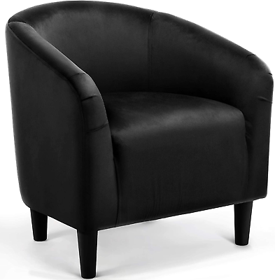 #ad Velvet Accent Chair Modern Club Chair Upholstered Armchair with Solid Legs Comf $156.99