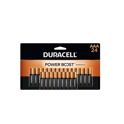 #ad Duracell Coppertop Alkaline AAA Battery 24 Pack Triple A Batteries $17.99