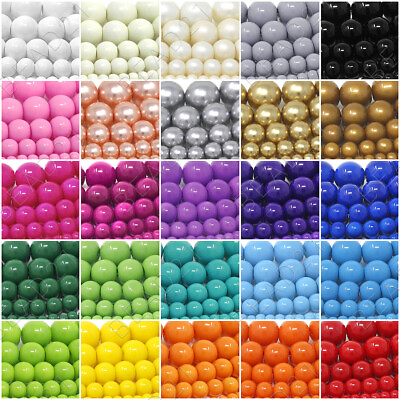 #ad Czech Opaque Glass Beads Round Pearl Coated 4mm 6mm 8mm 10mm 12mm 16quot; Strand $6.98