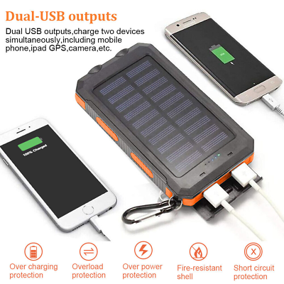 #ad Super 10000000mAh USB Portable Charger Solar Power Bank for Cell Phone 2024 New $12.59