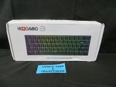 #ad HK Gaming GK61 Mechanical 60% Optical Gaming Keyboard White USB Type C Cable $79.98