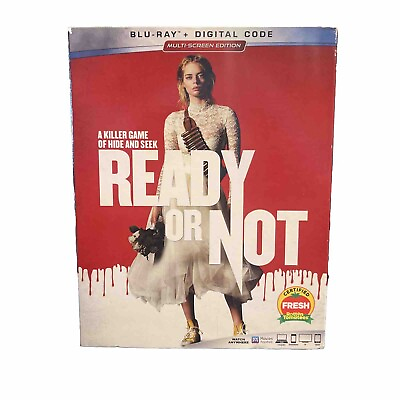 #ad Ready or Not Blu ray Samara Weaving Adam Brody Mark O#x27;Brien *Factory Sealed* $18.99
