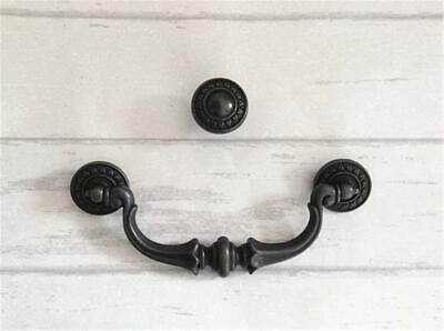 #ad 3.5quot; 5.5quot; Dresser Drawer Pull Handles Knobs Large Drop Bail Rustic Antique Pull $5.67