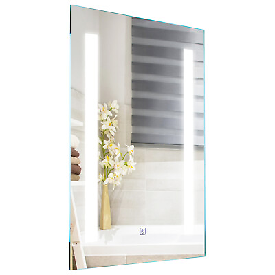 #ad Bathroom LED Mirror Wall mounted 3 Color Dimmable Touch Button 27.5quot; x 20quot; $64.99