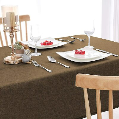 #ad Brown Heat Resistant Washable Rectangular Jute 1Pc Dining Table Cover 40quot; x 60quot; $65.22