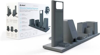 #ad Atomi Magnetic Modular Desktop Organizer LED Office Desk Light Phone Charging $31.49