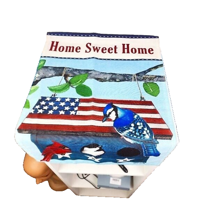 #ad Tracy Lizotte Home Sweet Home Birds Birdhouse Garden Flag $5.99