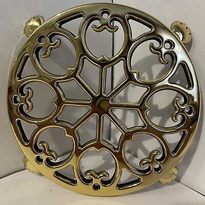 #ad Baldwin Brass Footed Trivet Stand Shelburne American Museum Collection 7083 $23.99