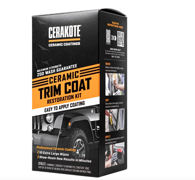 #ad CERAKOTE® Ceramic Trim Coat Plastic Trim Restorer Maximum Strength Lasts 20 $17.90