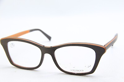 #ad NEW GOLD amp; WOOD ELECTRA 02 BROWN ORANGE AUTHENTIC EYEGLASSES 52 16 $310.61