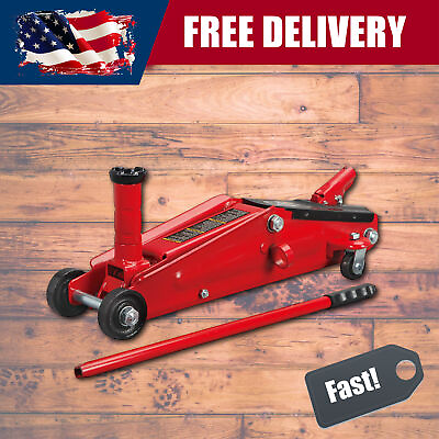 #ad BIG RED 3 Ton Hydraulic Trolley Service f or Floor Jack Extra Saddle Red $97.99