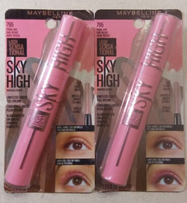 #ad Maybelline Lash Sensational Sky High Washable Mascara Pink Air 795. Lot of 2 $14.00